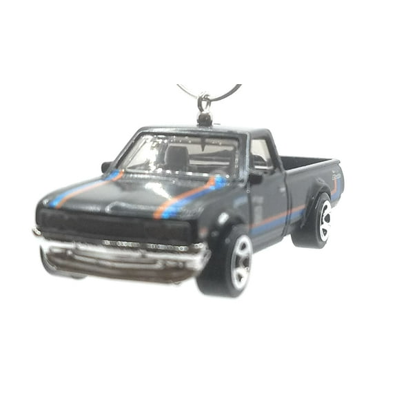 Christmas Ornament for Datsun 620 Truck Black/Blue Orange Lines
