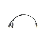 KAIXUDA USA 3.5mm AUX Audio Splitter Cable (1 Male to 2 Female) for Stereo Headphones & Speaker Connection, Metallic Y Splitter for Couples/Friends