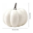 thumbnail image 3 of Vintage Halloween Decor Artificial Pumpkins, White Faux Foam Harvest Pumpkins, Halloween Home Decor for Fall, Autumn, Thanksgiving, Holiday Decor, 3 of 7