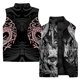 thumbnail image 3 of Nueva chaqueta sin mangas con estampado de arte abstracto en 3D para hombre, chaleco cálido para deportes al aire libre y acampada, chaqueta informal con cuello alto para hombre, cortavientos, 3 of 5