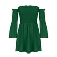 Clearance Sale！Cute Dresses,Fashion Summer Women's Solid Long Sleeve