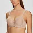 thumbnail image 4 of MELENECA Underwire Minimizer Bra for Women Beige 34DD, 4 of 5