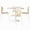 Amber, variant on LeisureMod 5-Piece Dining Set Round White Dining Table with MDF Top and Iron Base 4 Side Chairs in Acrylic with White Stainless Steel Legs for Modern Home, Kitchen Bristol Collection in Amber