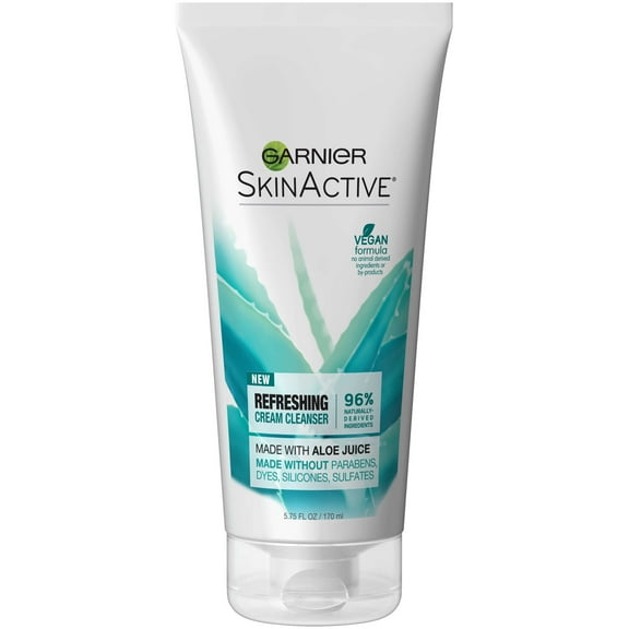 Garnier SkinActive Refreshing Cream Cleanser, 5.75 fl oz