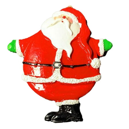 

Christmas Miniature Pendant Resin Santa Claus 3D Pendant with Hanging Rope for Indoor Outdoor Festive Holiday Party Decor C