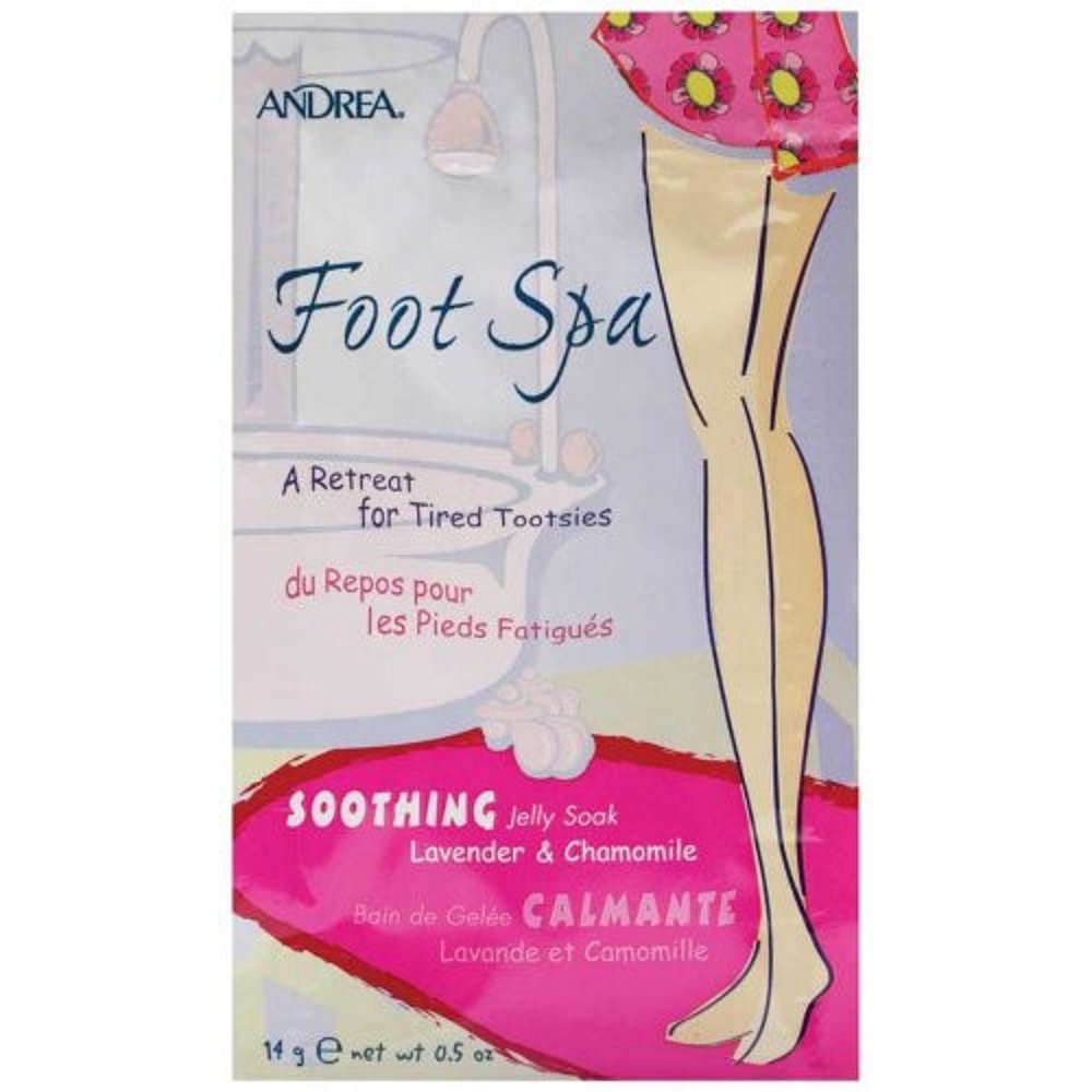 Andrea Foot Spa Jelly Soak, Soothing, Lavender & Chamomile, 0.5 Oz