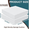 thumbnail image 2 of 2 Pack 5" x 24" x 24" Extra Thick Upholstery High Density Foam Cushion Replacement Square Cut to Size Foam Couch or Commercial Dinning Chair Couches Chair Padding DIY Projects, 2 of 7
