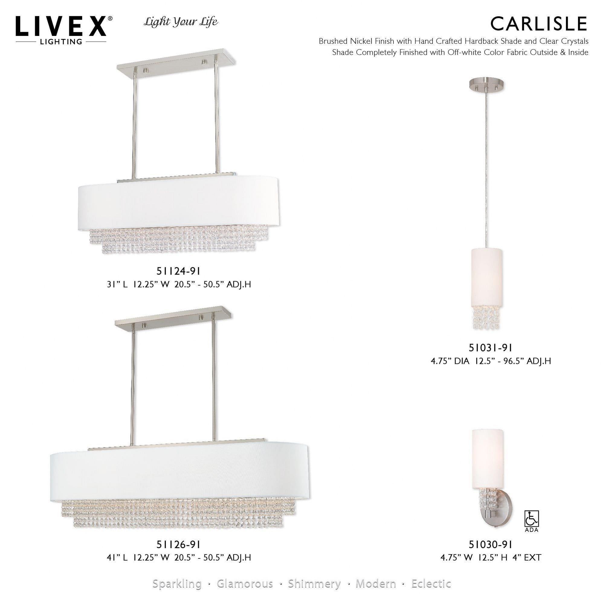 Livex Lighting - Carlisle - 1 Light ADA Wall Sconce in Contemporary Style - 4.75