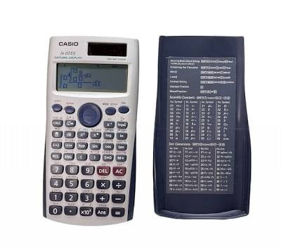 Pre-Owned Casio FX-115ES, Scientific Calculator, 10 Digits + 2 Exponents, Solar Panel, Battery