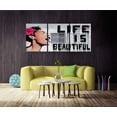 thumbnail image 2 of Hieng Large Banksy Canvas Wall Art Graffiti Dream Theme Painting Modern Inspirational Office Wall Decor （Only canvas）, 2 of 6
