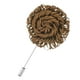 thumbnail image 1 of Pin de solapa para hombres Uxcell, broche de boutonnieres hecho a mano para traje, accesorios de boda/prom [8.5cm, Marrón], 1 of 7