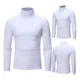 thumbnail image 4 of A Camisa De Fondo Simple Cuello Tortuga Manga Larga Hombres, 4 of 8