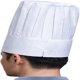 thumbnail image 3 of Gorro de chef alto, ajustable con elástico, ideal para hornear, cocinar, asar y hacer barbacoas, para adultos y niños, con parte superior de malla transpirable (blanco)., 3 of 5