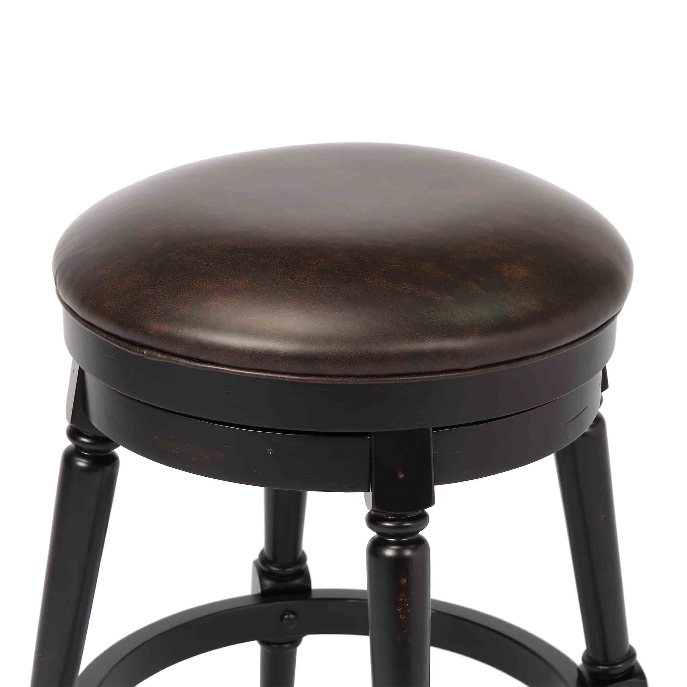 Hayden Bar Height Swivel Stool, Black