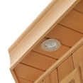 thumbnail image 2 of Heat Wave Indoor Hemlock Dry 2 Person Carbon Infrared Sauna, 1.8kW, 2 of 12