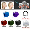 thumbnail image 2 of Mascarilla Facial de 30/40/50 libras para hombre, ejercitador muscular de mandíbula, bola para morder, entrenamiento, 2 of 4