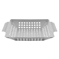 thumbnail image 1 of Camping Grill Tray Convenient Grill Topper Stainless Steel BBQ Pan Grill Accessory, 1 of 8