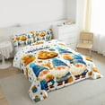 thumbnail image 3 of Feelyou Hanukkah Menorah Teens Full Size Comforter Sets, Kawaii Rustic Gnome Bedding Comforter Set, Happy Chanukah Theme Reversible Bedding Sets, Lightweight Room Decor, 3-Piece, 3 of 8