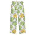 thumbnail image 2 of Yellow Green Clover Pajama Pants Soft Lightweight Lounge Pants Bottoms Sleep Pants Warm Comfy, 2 of 9