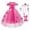 Rose Red Dress+Accessories, variant on Girls Princess Dress with Butterflies 5 Layers Fancy Dress Up Costume