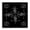 Monochrome Fractal Geometric, variant on Stupell Industries Bohemian Fractal Symmetry in Monochrome Canvas Art, 17 x 17, by El Perkin