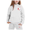 thumbnail image 2 of Tiweut Kid Leisure Outfits 2 Piece Loose Hoodie and Sweatpants Unisex Clothing Set, 2 of 5