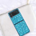 thumbnail image 2 of Compatible with Samsung Z Flip 4 Case Glitter Bling Samsung Galaxy Z Flip 4 Phone Case for Girls Cute Bumper Shockproof Protective Cases (Blue), 2 of 14