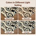 thumbnail image 7 of Design&I 4'x6' Washable Area Rug Snag-Free Skid-Resistant Medium Abstract Geometric Flowing Curves Rhythmic Lightweight Minimalist for Home Office, Under Desk, 7 of 7