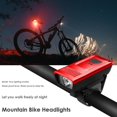 thumbnail image 4 of Bike Front Light USB Rechargeable 4 Mode Bicycle Headlight Flashlight Lamp 500 mAh 55 Lumen Safety Warning lamp, 4 of 5