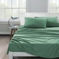 thumbnail image 3 of JCrown Premium Hotel Style Bed Sheets – Rich and Soft Hand, Breathable, and Cooling – Resistant to Wrinkle, Shrinkage, Fade, and Stain – Easy Care (Green, Full), 3 of 5