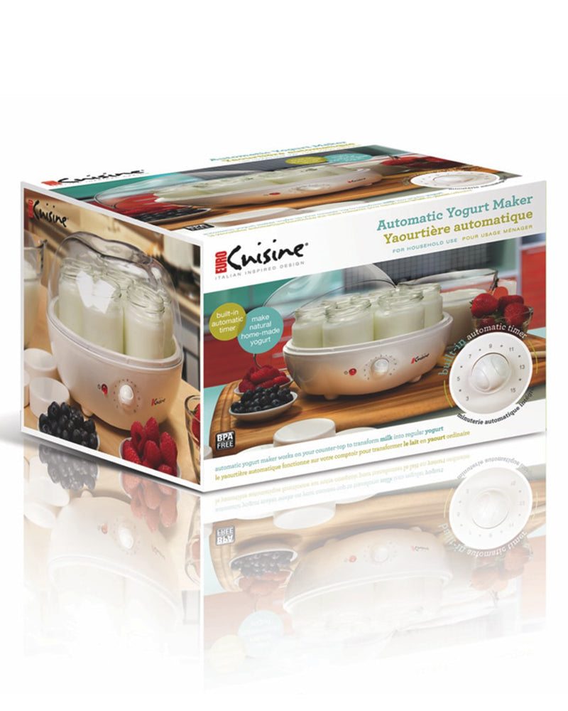 Euro Cuisine YM100 Authomatic Yogurt Maker with 7 Glass Jars & 15 hours Timer - image 5 of 5