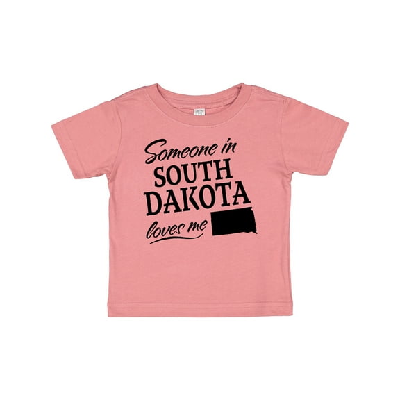 Inktastic Someone in South Dakota Loves Me Boys or Girls Baby T-Shirt