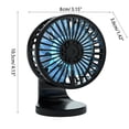 thumbnail image 3 of CIYISON Electric Car Fan Dashboard Mounted 3 Speed 360 Rotation Car Auto Powerful Cooler, 3 of 16