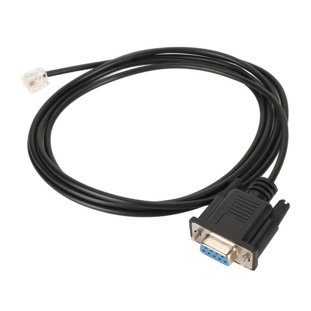 Cable Adaptador Serie DB9 A RJ11, Cable Adaptador DB9 A RJ11 Conector De Carcasa Metálica Profesional De 5,9 Pies Para Rojo