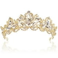 thumbnail image 1 of Tiara dorada Tiaras y coronas de boda para mujer Tiara de reina con diamantes de imitación para mujer Corona de princesa Tiara de cumpleaños Diademas para bodas Fiesta nupcial Disfraz de Halloween Reg, 1 of 5