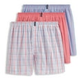 thumbnail image 4 of Men's Jockey® 3-Pack Classics Full Cut 5" Woven Boxer Color: Blue Assorted Size: M, 4 of 4