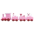 thumbnail image 1 of Juego de tren de Navidad Hermoso adorno navideño Juguete Regalo para niños Decoración del hogar (Rosa), 1 of 2