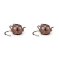thumbnail image 4 of Colador de té Monstrate Infusor de malla acero inoxidable Oro rosa oscuro 2piezas, 4 of 6