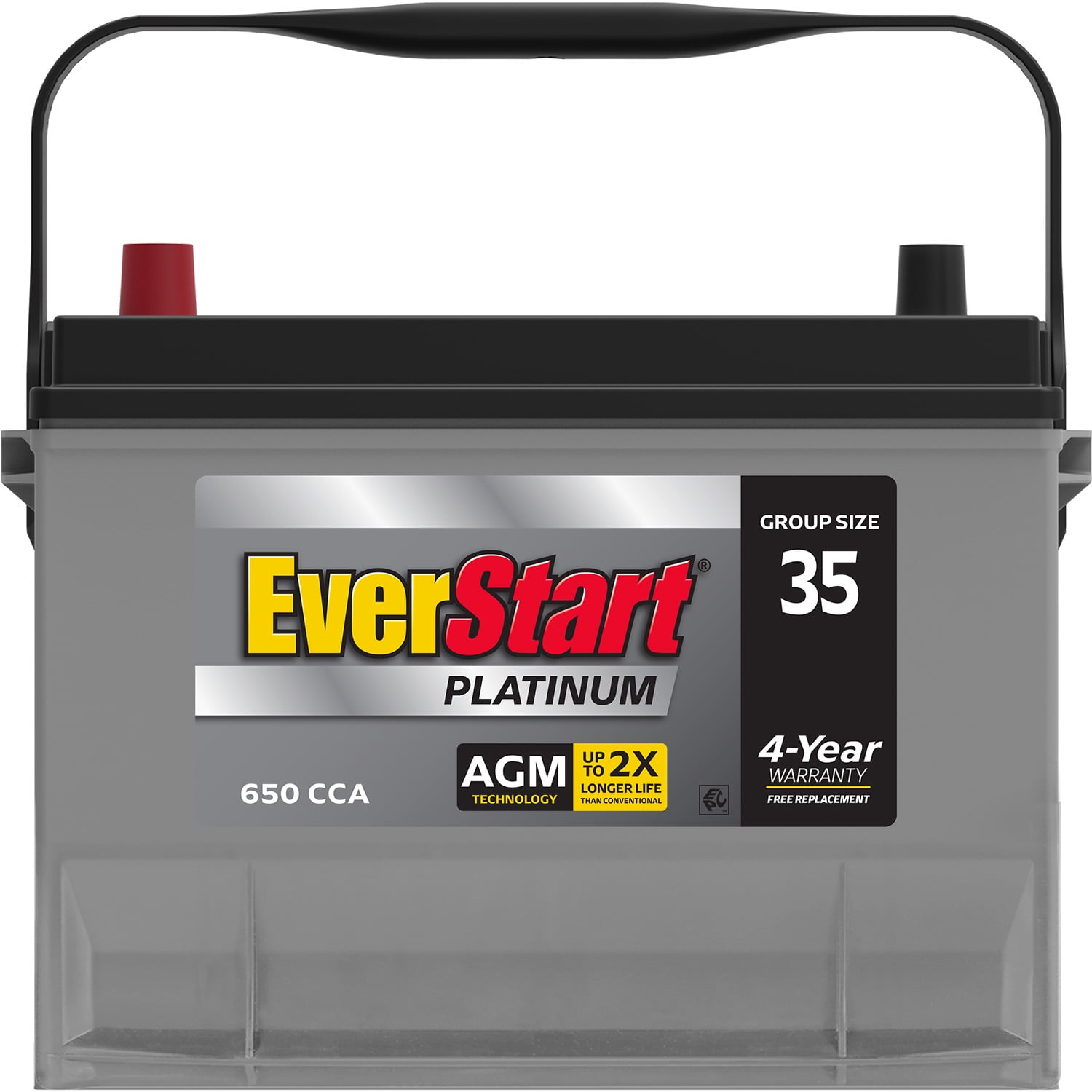 EverStart Platinum AGM Automotive Battery, Group Size 35 12 Volt
