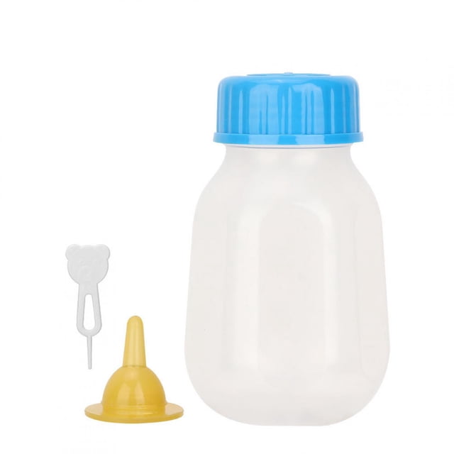 Bouteille d'Alimentation Durable Transparente en Silicone Portable de 120 Ml pour Chat de Chien