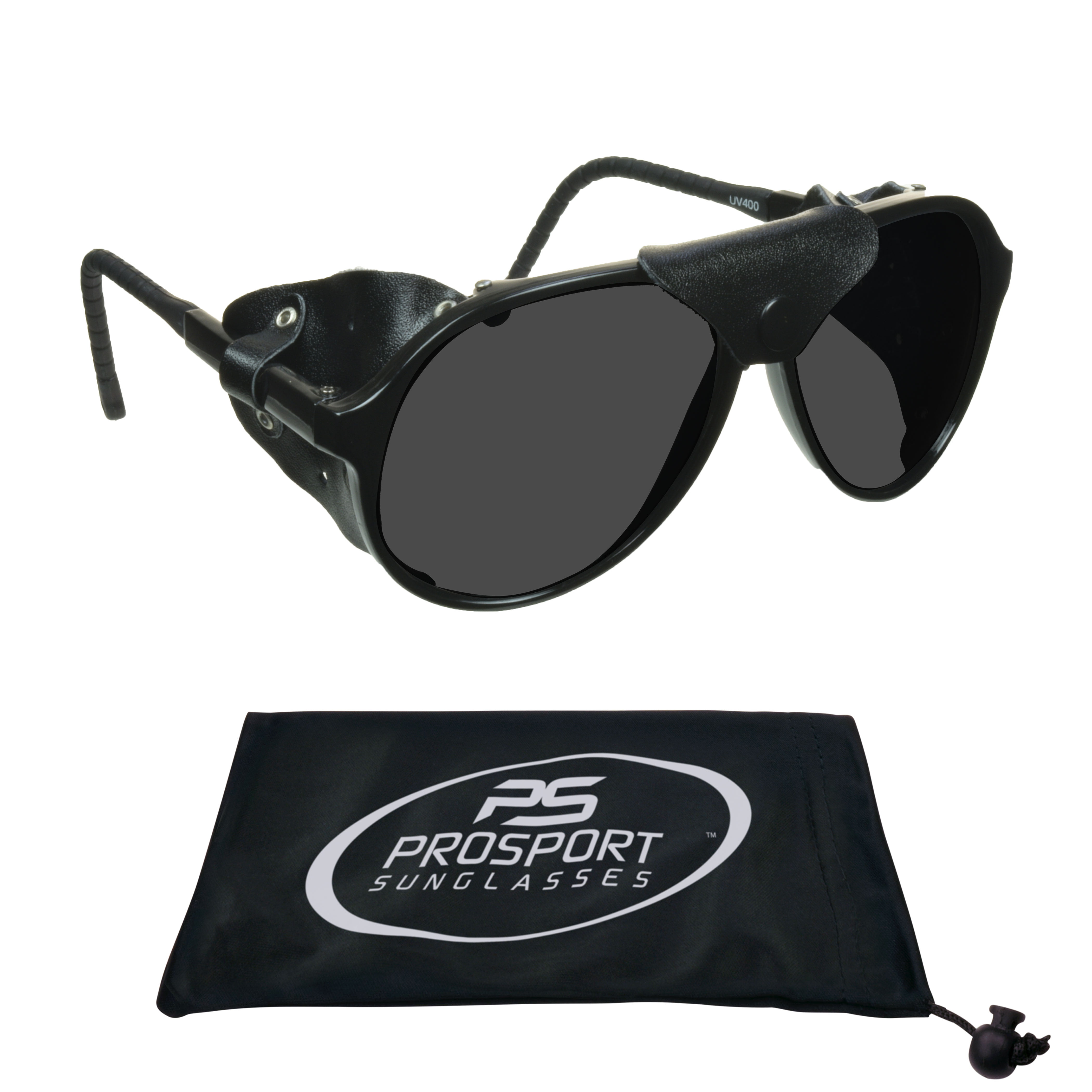 Ugly Fish Polarised Photochromic Sunglasses Glacier Shiny Black With Brown Lens 