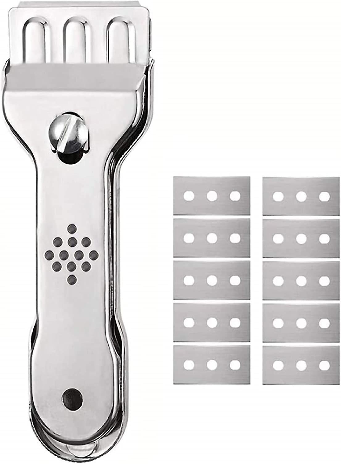 ceramic hob and glass scraper