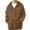 Coffee, variant on Men's Pullover Hoodie Sherpa Lined Kangaroo Pocket Winter Windproof Warm Fleece Hoodie Athletic Sweatshirts