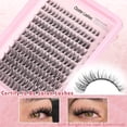 thumbnail image 3 of Lash Clusters Wispy Lashes Clusters Like Eyelashes Extension in Salon Natural DIY Cluster Eyelash Extensions for 5-7 days 9-16mm D Curl Fluffy DIY Individual Lashes (192pcs D Curl), 3 of 5