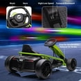 thumbnail image 4 of Ride On Go Kart for Kids, 24V 9Ah Battery High Speed Drifting Circling Car with 2 x 300W Motors, Slow Start Function and Seat Belt, Music Horn, Ride On Car Racing Toy for Kids 8-12 Years, 4 of 7