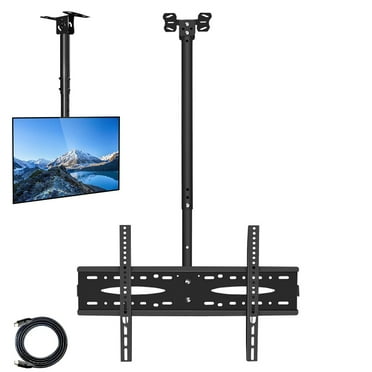 Ceiling TV Mount,TV Ceiling Mount, Full Motion Height Adjustable Swivel Tilting Bracket for 32 to 70 Inch, TVs 110 Lbs Capacity