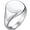 Silver, variant on Stainless Steel Classical Simple Plain Round Signet Style Pinky Wedding Statement Promise Anniversary Ring