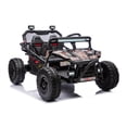 thumbnail image 5 of iRerts 36V Powered Ride on Toys for Big Kids, 2 Seater Ride on Cars with Bluetooth, Music, 4 Wheels Spring Suspension, Kids Car Electric Ride on Vehicles for Boys Girls Ages 6+, Black, 5 of 10