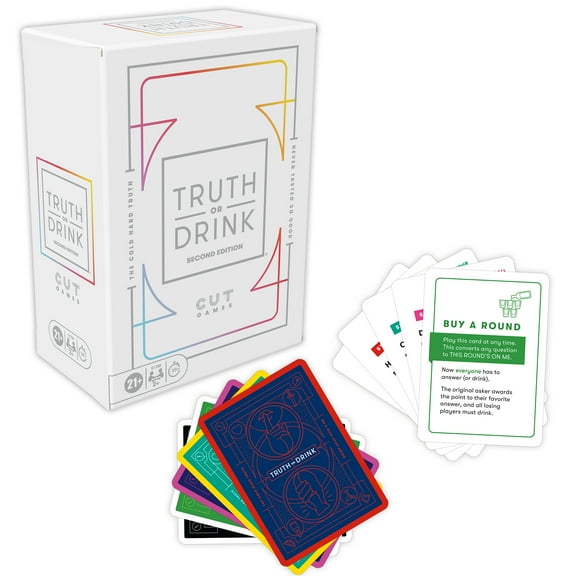 Truth or Drink Party Game for Adults Only, as Seen on TikTok, YouTube, and Snapchat, Ages 21 