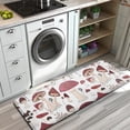 thumbnail image 3 of Red Mushroom Plant White Pattern Kitchen Rug Mat,Kitchen Runner Rugs Non Skid Washable,Decorative Kitchen Floor Mats for Kitchen,Sink,Laundry,17"x47.2", 3 of 7